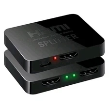 HDMI Splitter 1 In 2 Out 4K HDMI Splitter 1 To 2 Amplifier For Full HD 1080P 3D