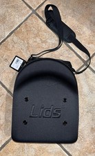 LIDS Black Hat Cap Travel Hard Case w/ Handle Ventilated Luggage Carrying Strap