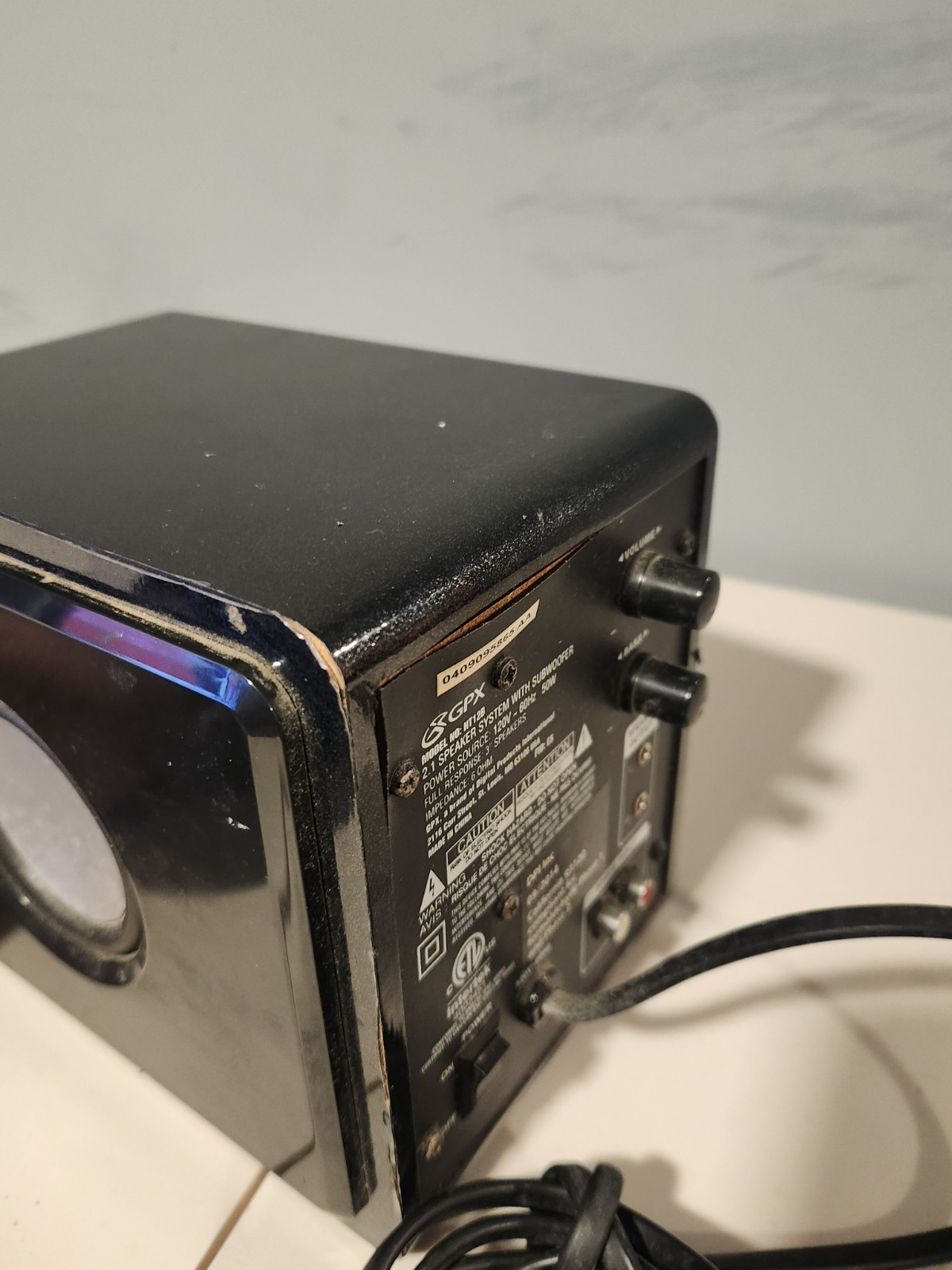 GPX HT12B Home Theater 2.1 Speaker System w/ Subwoofer/Black