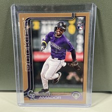 2025 Topps Series 1 Adael Amador Gold /2025 Rookie RC - Colorado Rockies