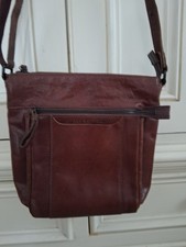Spikes Sparrow Leather Messenger Bag Soft, Brown Crossbody bag