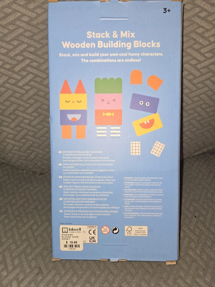 Kirkland Stack & Mix Wooden Building Blocks Complete Set - Image 2 of 3