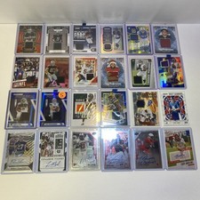 NFL Football 24 Card Lot - ALL Memorabilia Jersey Patch & Auto Rookies Numbered