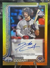 2025 Topps Pro Debut Jacob Cozart Gold Auto /50