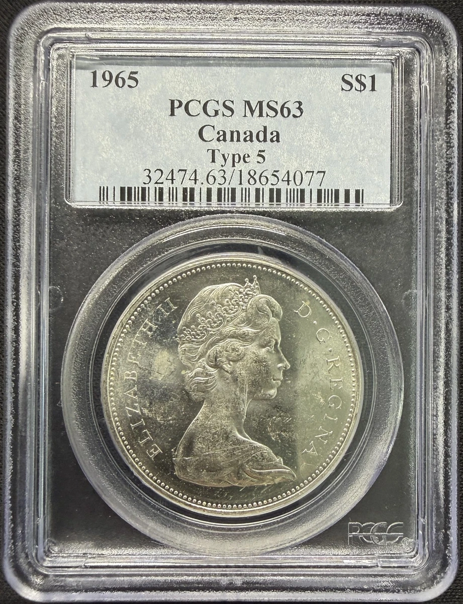 PCGS Certified MS 63 Graded Canadian Dollar Coins for sale | eBay