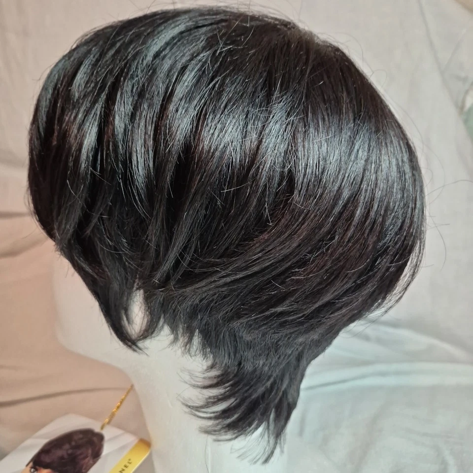 PELUCA SERIE CELEBRIDADES CABELLO HUMANO SENSATIONNEL EMPIRE RAMONA Color: 1B Nueva *Leer* Foto 3 de 4