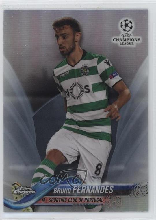 2017-18 Topps Chrome UCL Refractor Bruno Fernandes #66 0jo3