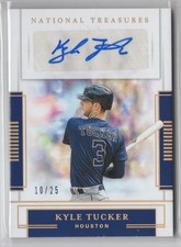 2020 Panini National Treasures Signatures Holo Gold Kyle Tucker Auto 10/25