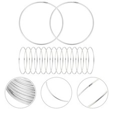 30 Pcs Woven Craft Dream Catcher Metal Crafting Metal Circles