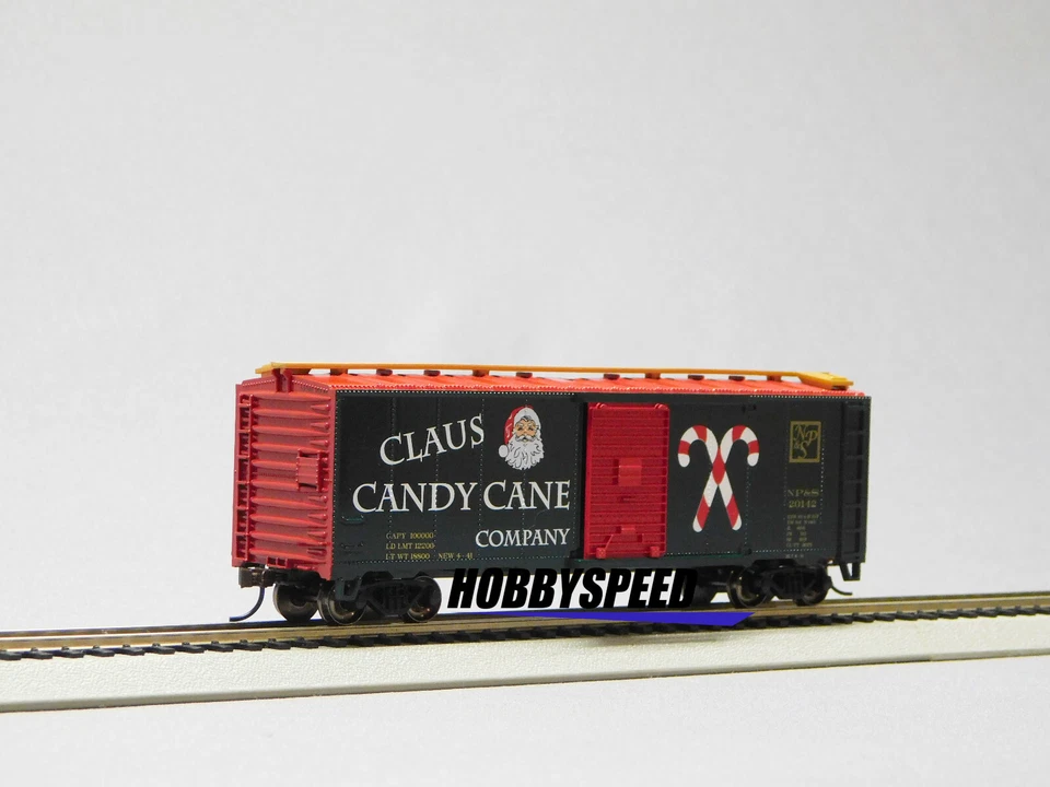 BACHMANN HO SCALE CLAUS CANDY CANE COMPANY 40' BOXCAR #20142 train BAC17007 NEW - Image 2 of 4