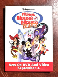 2002 DISNEY MICKEYS HOUSE OF MOUSE VILLIANS Pin Pinback Movie Promotional Button
