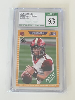 2021 Leaf PRO SET Football SPENCER RATTLER South Carolina Gamecocks GOLD  CSG