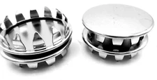 Nickel Plated Steel End Caps Hole Plugs All Weather Use 17 ID Hole Size Options