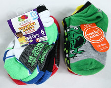 Toddler Boys Wonder Nation Fruit of the Loom 12 Pair Low Cut Socks Sz 18-36 Mo