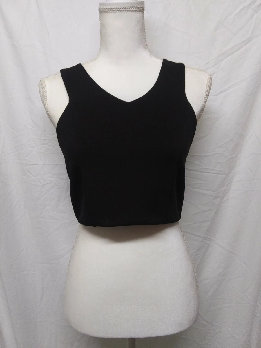 Express black sales crop top