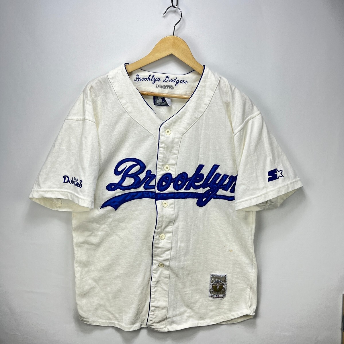 Starter Vintage MLB Brooklyn Dodgers Cooperstown 1955 Jersey Men's