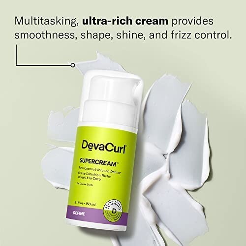 DevaCurl SUPERCREAM Rich Coconut Infused Definer 5.1 oz - Picture 2 of 3