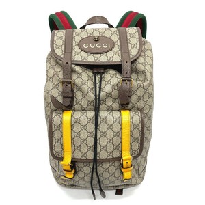 gucci backpack with yellow straps