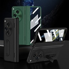 For OnePlus Open Luxury Business PU Leather Flip Case with Screen Protector