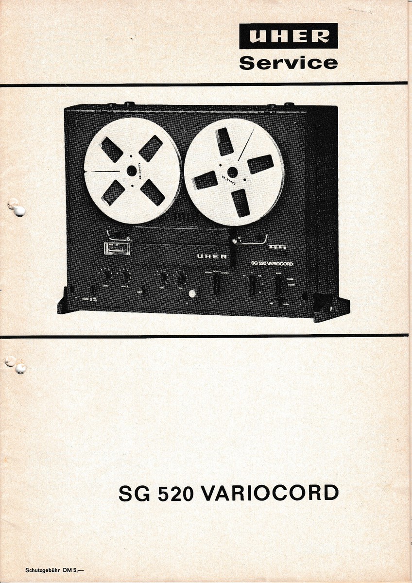 Lecteur à Bande Uher SG 521 Variocord – Pour Pièces, à Réparer, Vintage