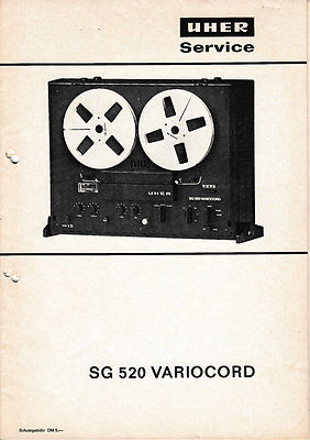Service manual for Uher SG 520, SG 521 Variocord