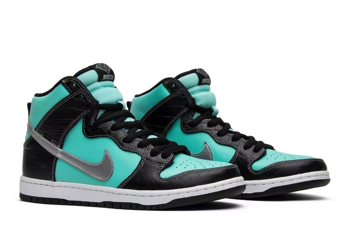 %Size 12 - Nike SB Dunk High Premium x Diamond Supply Co. Tiffany Men / A 14 Nike SB Dunk High Premium Diamond Supply Co. Tiffany | Size  main image 4