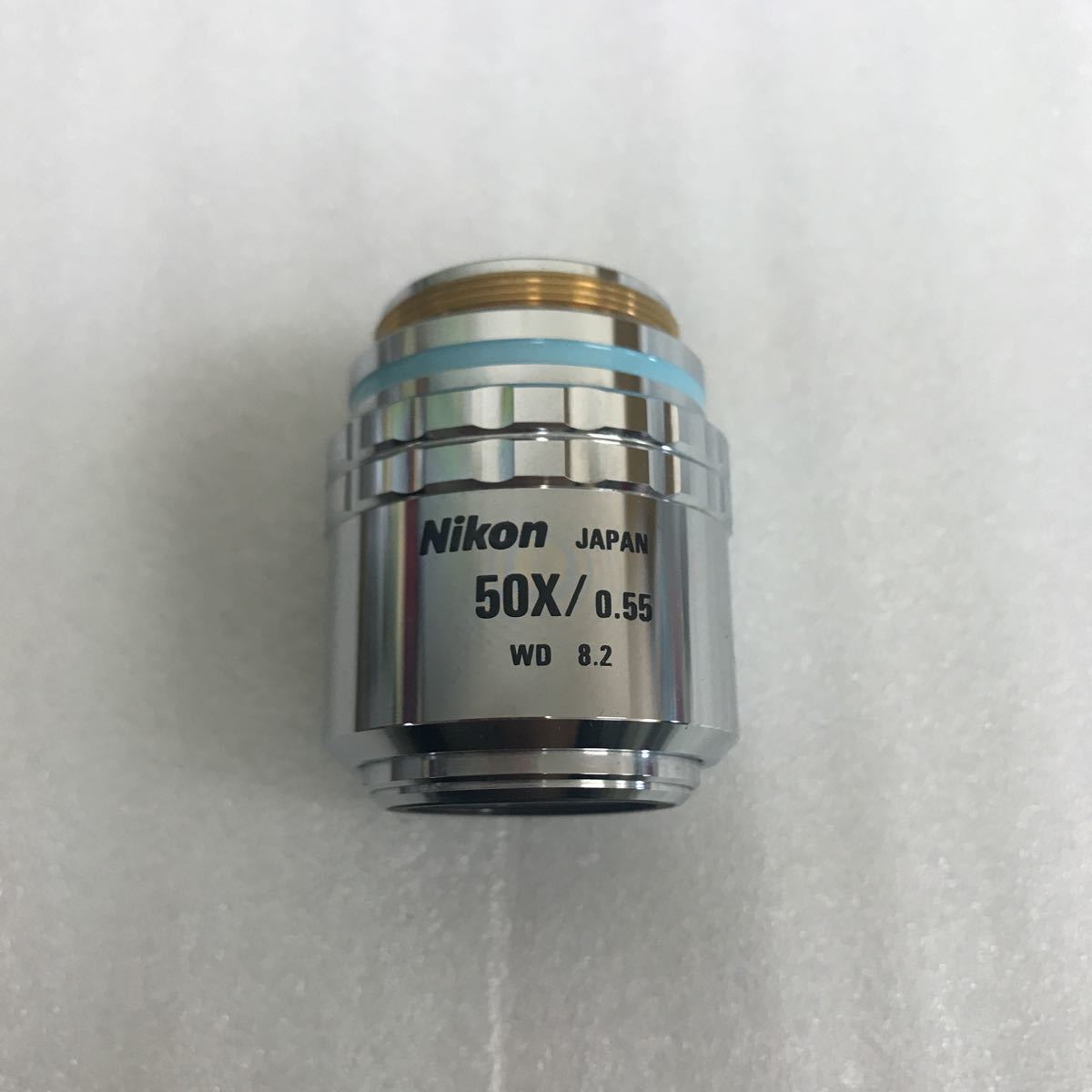 NIKON Objective Lens CF Plan 50X/0.55 ∞ /0 WD 8.2 BD Used Japan
