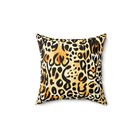 Spun Polyester Square Pillow - Leopard Print