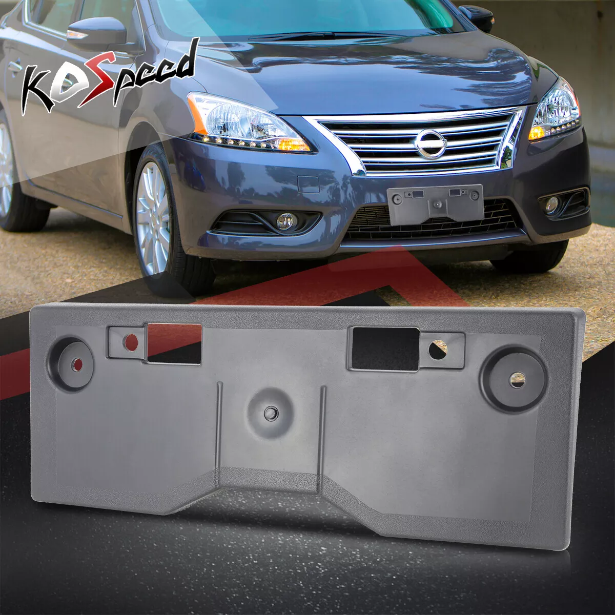 Front Bumper License Plate Tag Mounting Bracket Holder for 13 15