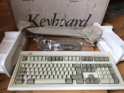 IBM MODEL M Clicky Vintage Tastatur AZERTY FR für IBM PS/2 AT in perfekter Box