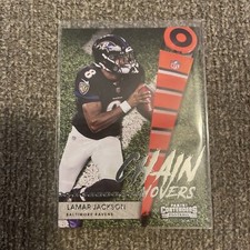 2021 Panini Contenders Football Lamar Jackson #CM-LJA CHAIN MOVERS