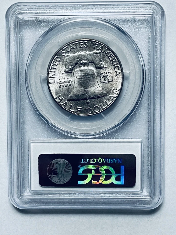 1955 Franklin Silver Half Dollar PCGS MS64FBL - Image 2 of 4