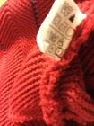 Chaps Ralph Lauren Hand Framed Sweater M Vintage 90s Red Cotton Top Winter Shirt — photo 7