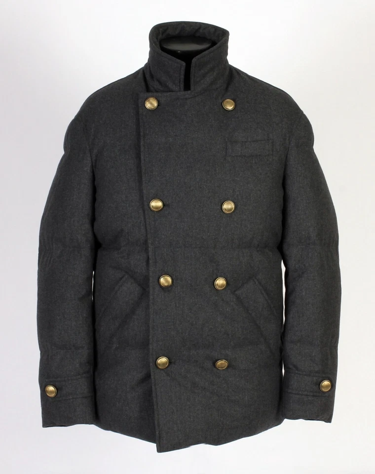 Brunello Cucinelli Wool/Silk/Cashmere/Down Jacket - M - New - $5695 Retail - Image 4 of 4