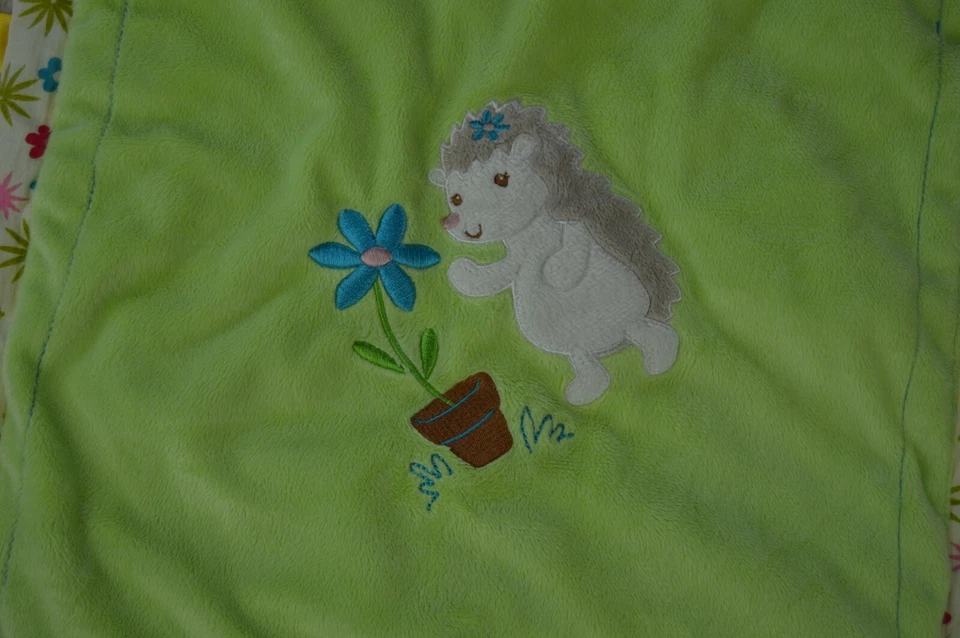 Taggies Erizo Lovey Manta de Seguridad Verde Rosa Azul Flor Mary Meyer Bebé Foto 2 de 4