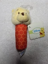 NEW Disney Baby Winnie the Pooh Rattle Plush 5 Inch plush Toy Kids Preferred