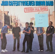 John Cafferty & The Beaver Brown Band Tough All Over Vinyl Record LP VG+/VG+ OG