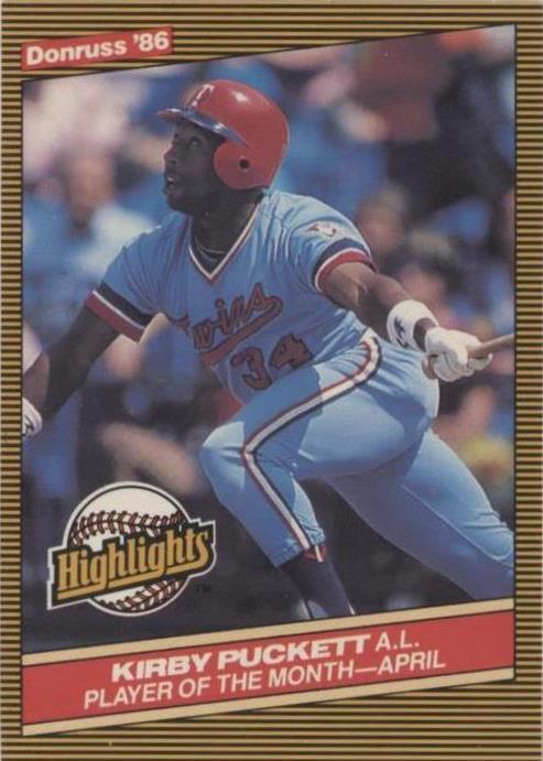 1986 Donruss Highlights - Kirby Puckett #7 - 1 of 1