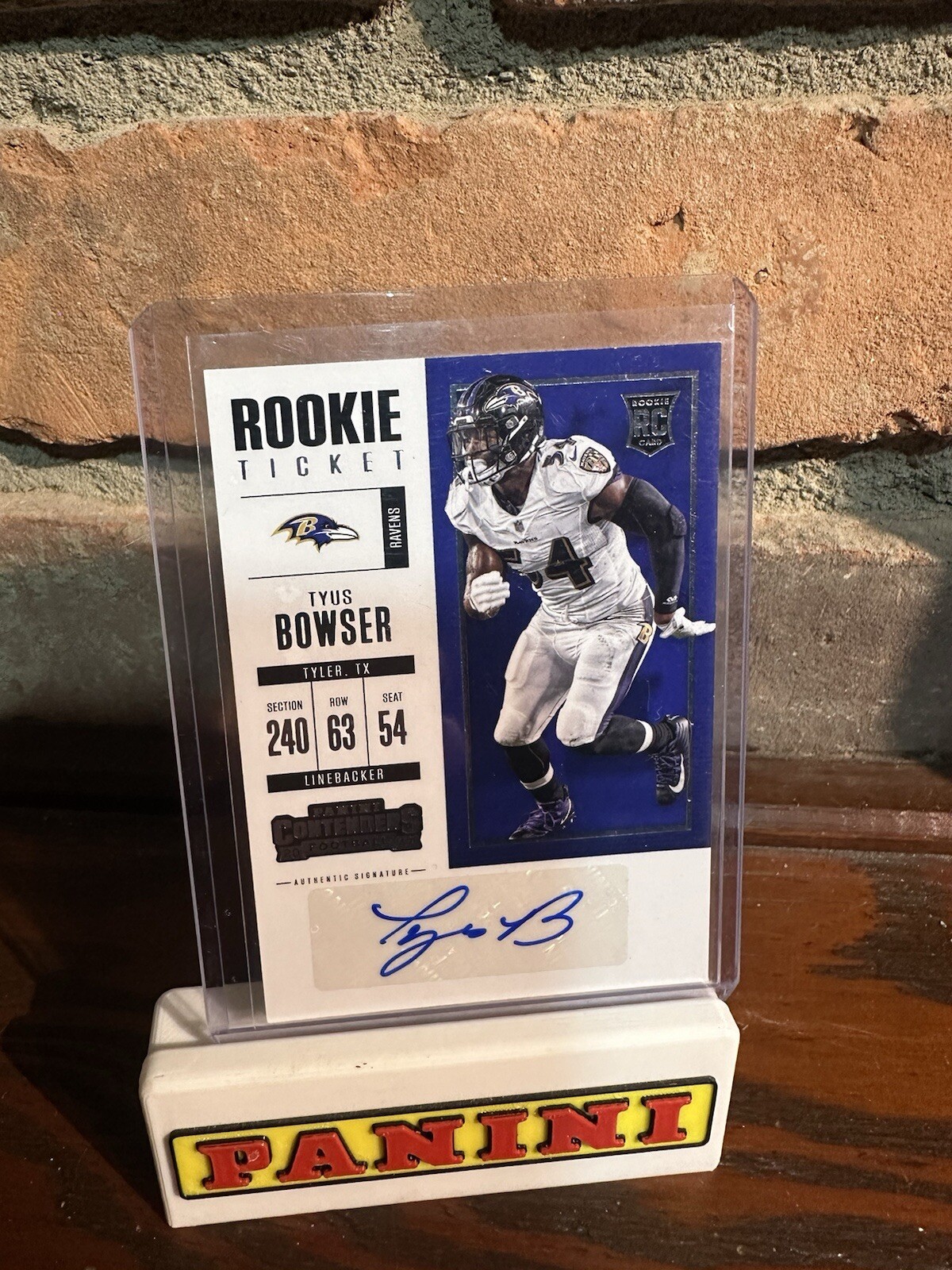 2017 Panini Contenders - Rookie Ticket #193 Tyus Bowser (AU, RC)