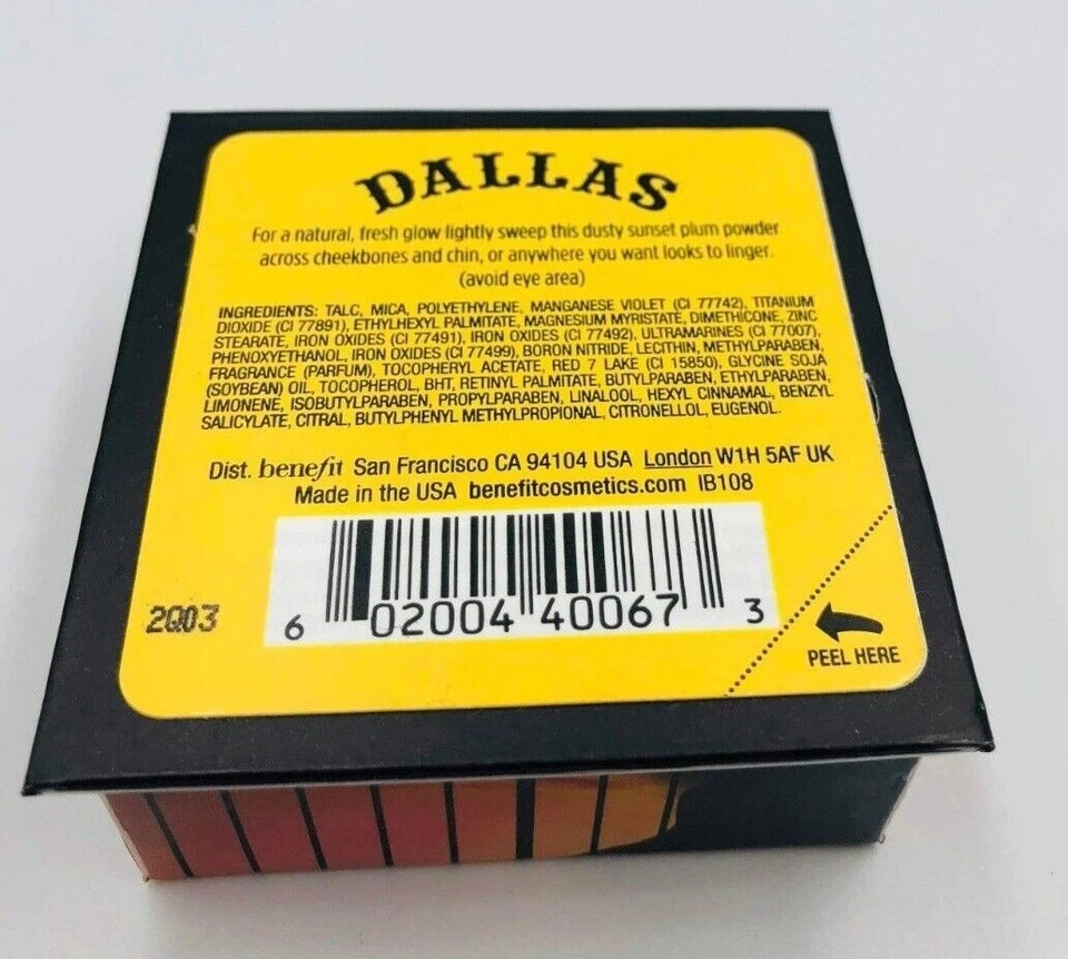 BENEFIT DALLAS Dusty Rose Face Powder 0.32 oz 9g DISCONTINUED FULL SIZE - Image 3 of 3