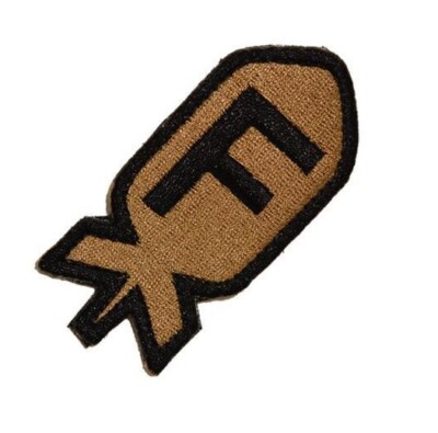 VELCRO  BRAND Fastener Morale Patch F Bomb Coyote 2.75''