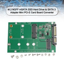 M.2 B / B M KEY NGFF 2.5" mSATA SSD to SATA III Board Converter Adapter Card
