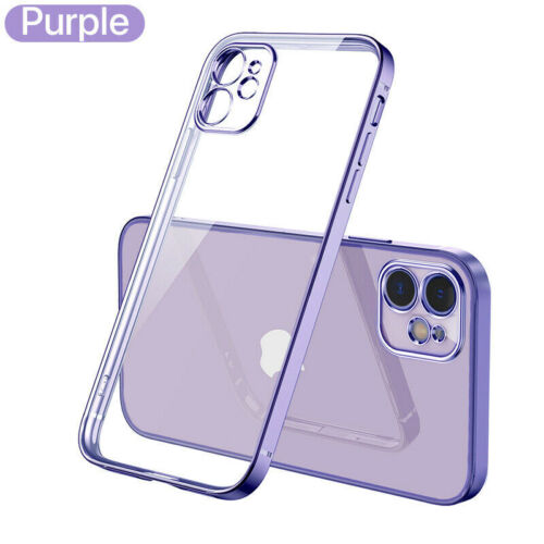 For iPhone 15 14 13 11 12 Pro Max Mini XR XS SHOCKPROOF plating clear Case - Picture 16 of 20
