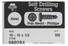 The Hillman Group 560284 10-16X1/2 PPH DRLL Screw