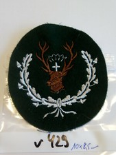 Forst Jagdschutz Abzeichen auf grün 1 Stück (v429)