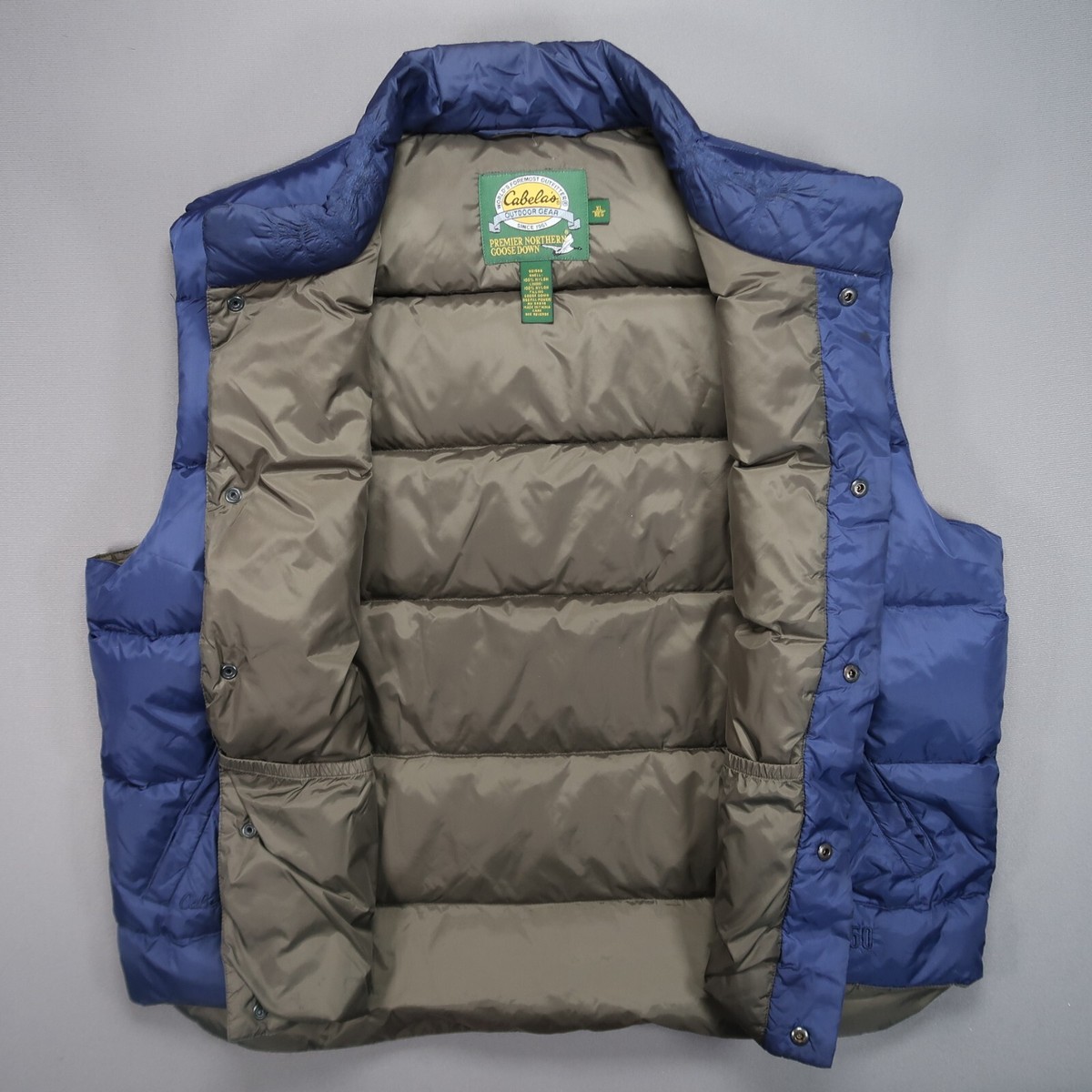 貴重◎ cabela's カベラス down vest XXXL! Cabelas Vest Mens Extra Large Blue Premier Northern Goose