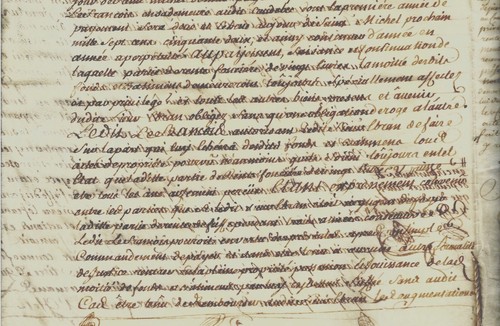 1751 Rente à Caudebec LE FRANCOIS couvreur platicier et EBRAN marchand tanneur - Photo 2 sur 5