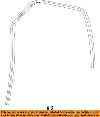 FORD OEM 91-00 Explorer Door Glass Hardware-Run Channel