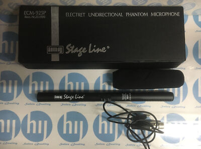 Stageline ECM-925 P Elektret unidirektionales Phantom Mikrofon wie auf dem Bild
