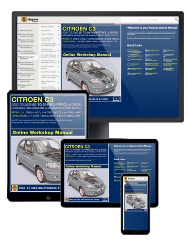 Citroen C3 Petrol & Diesel (2002-2009) 51 to 59 Haynes Online Car Manual